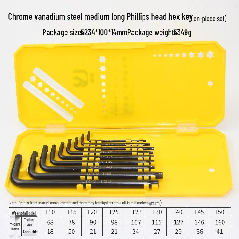 Multifunctional Hex Key and Torx Wrench Set
