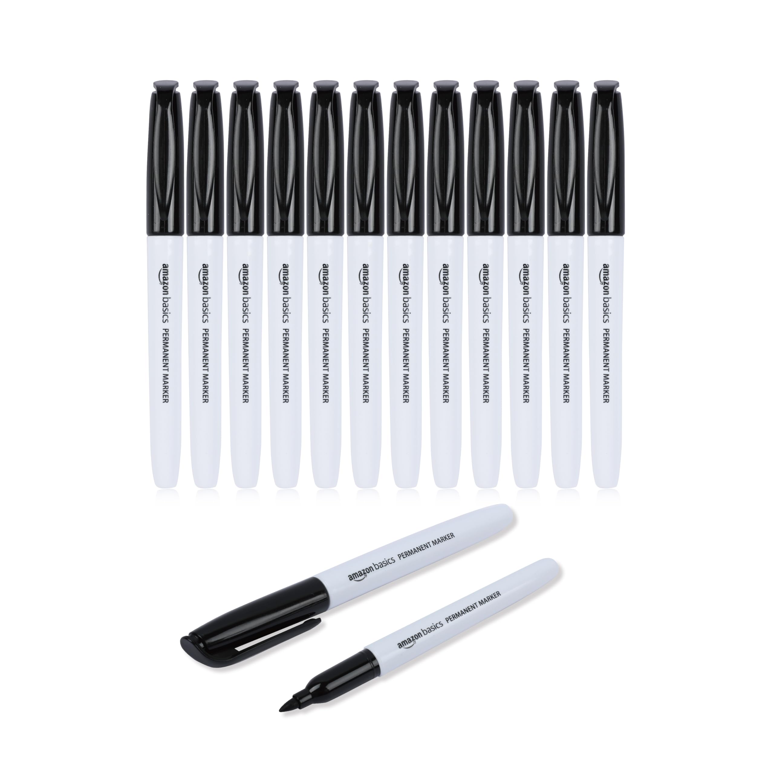 

Amazon Basic Marker Black Oil-Based Pens, (12 count) чёрный
