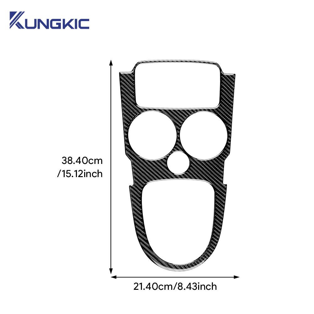 Real Soft Carbon Fiber Sticker For Seat Altea 2004-2009 2010 2011 2012 2013 2014 2015 2016 LHD RHD Car Gear Shift Frame Panel