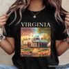 Classic Virginia State Jefferson’s Monticello T-and Kids Tshirt, Southern Charm Tee and American History Keepsake