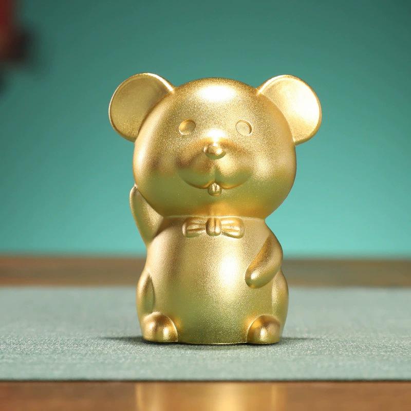 Brass Chinese Zodiac Figurines Gift Set: Rat, Ox, Tiger, Rabbit, Dragon, Snake, Horse, Sheep, Monkey, Rooster, Dog, Pig