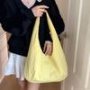 Candy Color Casual Tote Bag Large Capacity Japanese Style Shoulder Bag Nylon Shoulder Bag  Unisex