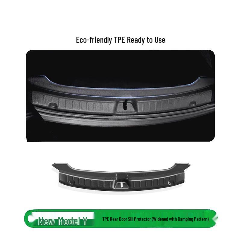 Compatible Tesla Model Y3 Facelift Rear Bumper Protector and Trunk Sill Decorative Strip