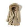 New Down Cotton Jacket for Women Mid-length Thickened Winter Outdoor Park Overcoat Coat