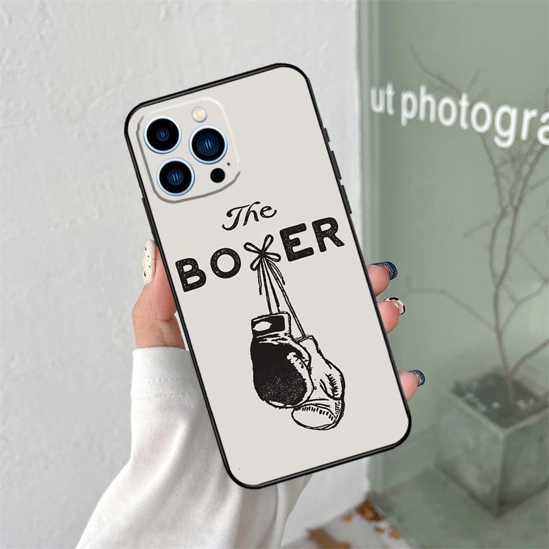 

I Love Boxing Silicone Soft Case For iPhone 17 Air 11 14 15 16 Pro Max 12 13 Mini 16 Plus 16e Back Cover For iPhone 11