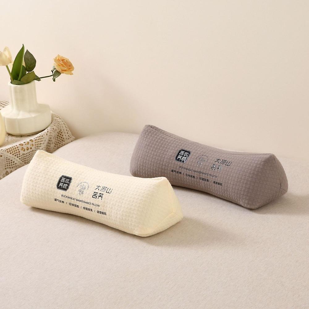 Breathable Buckwheat Husk Cervical Pillow Triangular/Cylindrical Sleep Pillow Adult