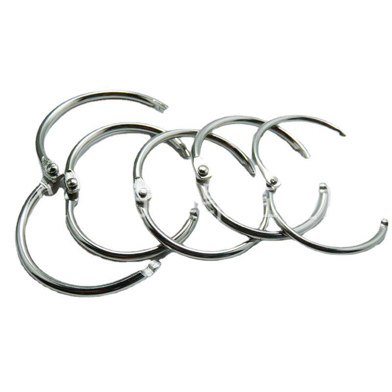 

Openable Metal Book Rings for Photo Albums and Cards Inner Diameter 15*2.0, Outer Diameter 20MM