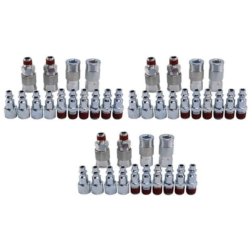 Easy Use 42 Pieces 1/4 Inch Npt Quick Connect Air Coupler And Plug Kit For Air Compressor Accessories Fittings