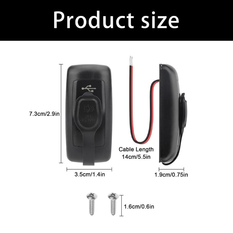 3 Port Car Chargers With Double QC3 0 18W And PD3 0 30W For RVs Truck Boat Easy Installation Dustproof Cover