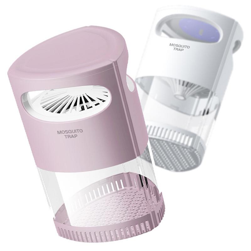 Lámpara Asesina de Mosquitos UV Silenciosa Fotocatalizador Matamoscas 1 Pieza Carga USB Fácil de Limpiar para Uso en Hogar Hotel Dormitorio