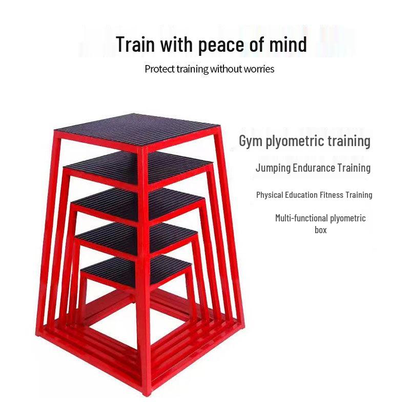 Explosive Power Bounce Stool: Gymnastics & Fitness Jump Training Equipment with Rubber Mat