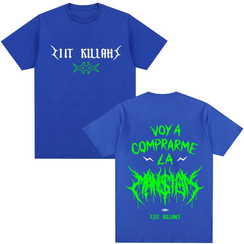 Rapper Lit Killah's New Album Product T-shirt: Men's and Women's Fashion Harajuku Summer Print 100% Pure Cotton T-shirt