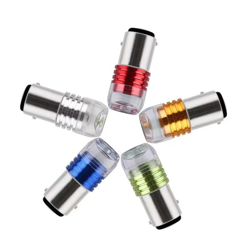 Strobe Flashing Tail Brake Light Blinker Turn Signal LED Lights Motorcycle Bike Bulb Concave Lens Indicator Projector Lamp Car