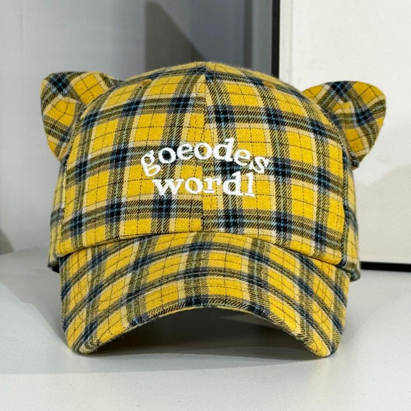 Baseball Cap Female Spring And Summer Face Small Letter Embroidery Soft Top Cap Versatile