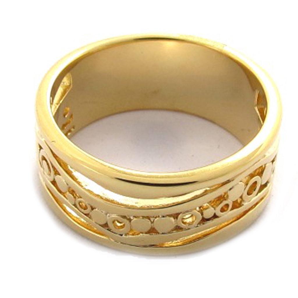 Vergoldeter 'Choreographie' Ring