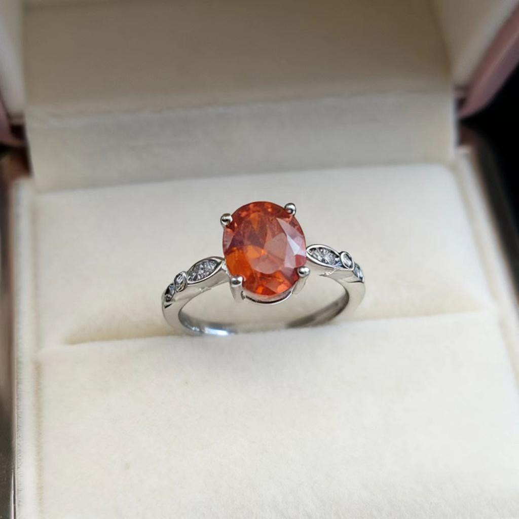Imitation 8 * 10 Oval Natural Amethyst Purple Diamond Colored Treasure Ring High Texture Zircon Ring