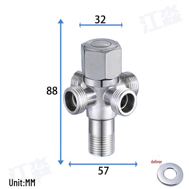 MDNG 304 Stainless Steel Extended Angle Valve