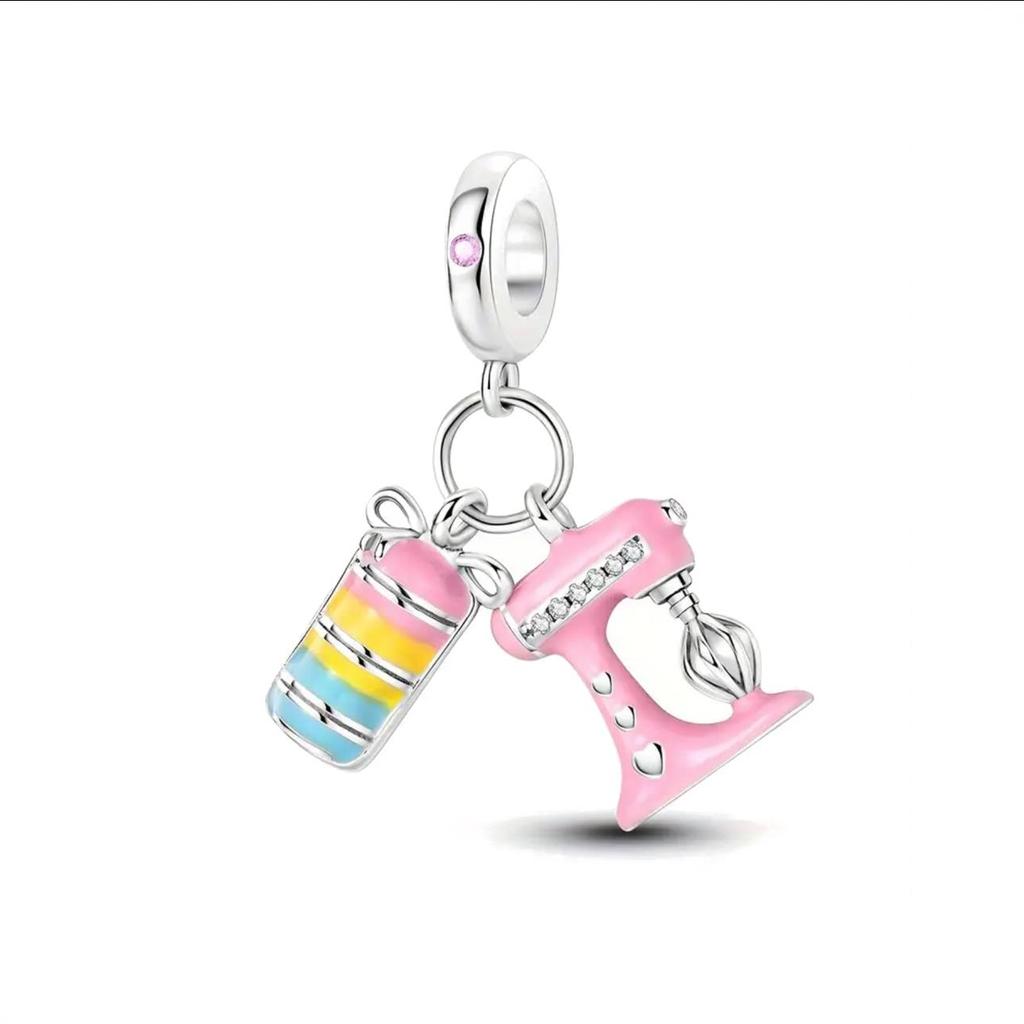 Neue Mode Kupfer Süße Serie Kuchen Honig Lutscher Perlen Anhänger Passend für Original Charms Armband Damen Schmuck Geschenk