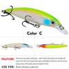 5Pcs Minnow Fishing Lures Wobbler Glow Hard Baits 7g/14g Crankbaits Walleye Swimbait for Freshwater Saltwater Fishing