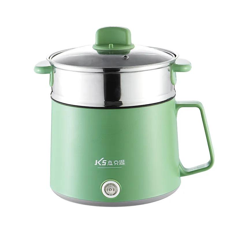 1.7L Multifunction Cookers Non-stick Pan Electric Rice Cooker Cooking Machine Cook Pot Household Dormitory Hot Pot 1-2 People зелёный