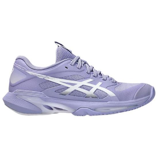 Asics Solution Speed FF 4 Synthetic Leather Comfortable Sports Tennis Shoes Women Sneaker Bluebell White 1042A307-500