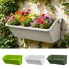 UV-beständiger Pflanzenkübel Wandmontiert Selbstbewässernder Blumentopf mit Drainagelöchern Outdoor UV-beständig Stapelbar Vertikal für Garten Hof Dekoration Blumentopf
