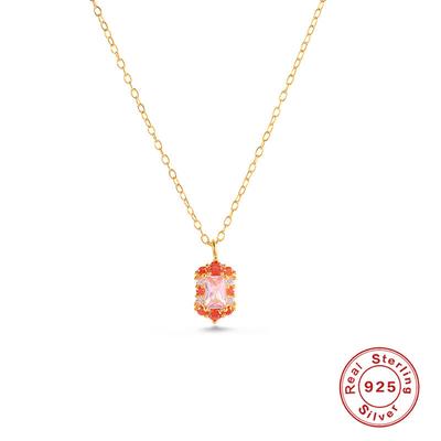Colar Prateado Colorido Combinando Cores Colar de Clavícula com Diamante Banhado a Ouro Brilhante Chamativo Acessórios de Vento Empilhados