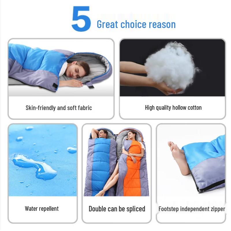 Baichengdao Outdoor Warm Cotton Camping Sleeping Bag