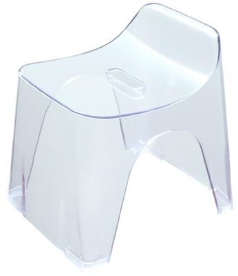 Shincatec Huebath Bath Stool H25, Seat Height 25cm, Clear, 427611