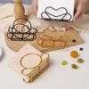 New Metal Napkin Holder Elegant Decorative Tabletop Tissue Rack Durable Paper Dispenser for Kitchen Dining Table