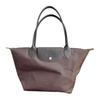 Borsa Tote in Nylon Pliage Green Logo Media Donna Mocha 2605919002