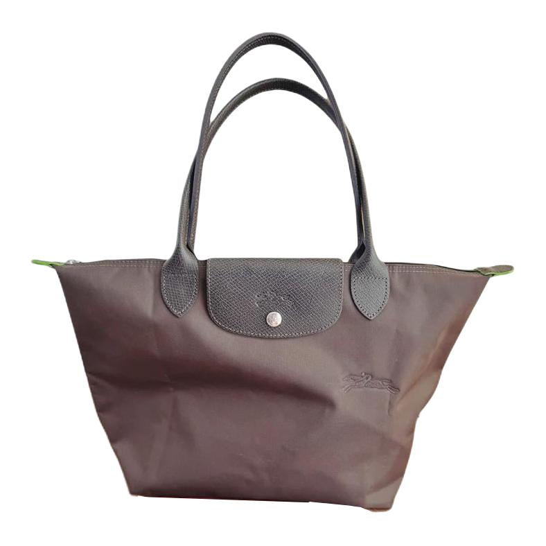 

Longchamp Le Pliage Green Logo Nylon Tote Bag Medium Women tote Mocha 2605919002 Basic Set (Bag)
