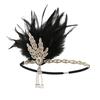Women's Elegant Hat Strap Flower Feather Party Hat Hair Clip Headband Accessory