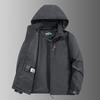 Men's Hooded Windbreaker Jacket - Waterproof, Windproof, Spring/Autumn Motorcycle Workwear Trend (Style 8817)