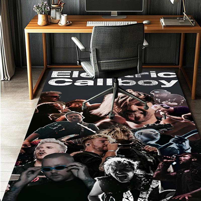 Electric Callboy Pattern Rug, Indoor/Outdoor Mat, for Picnic, Gameroom, Bedroom, Office, Living Room, Home Decor Carpet, Birthday Gift