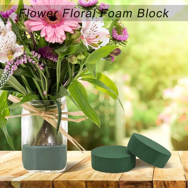5/10Pcs Round Floral Foam Blocks Wedding Flower Arrangement Decoration Home Garden Plant Flower Wet Foam Block Party DIY Gifts