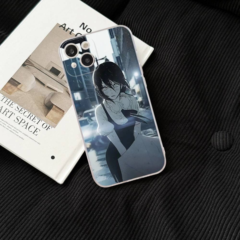Anime C-Kettensäge M-Mann Handyhülle Für iPhone 11 13 16 12 17 14 15 Pro Max Plus Weiche Klare Rückseite Hülle