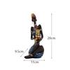 Resin Ethnic Style Ornaments African Women Sculptures People Figurines Office Desktop Living Room Home Decor Friend Gift