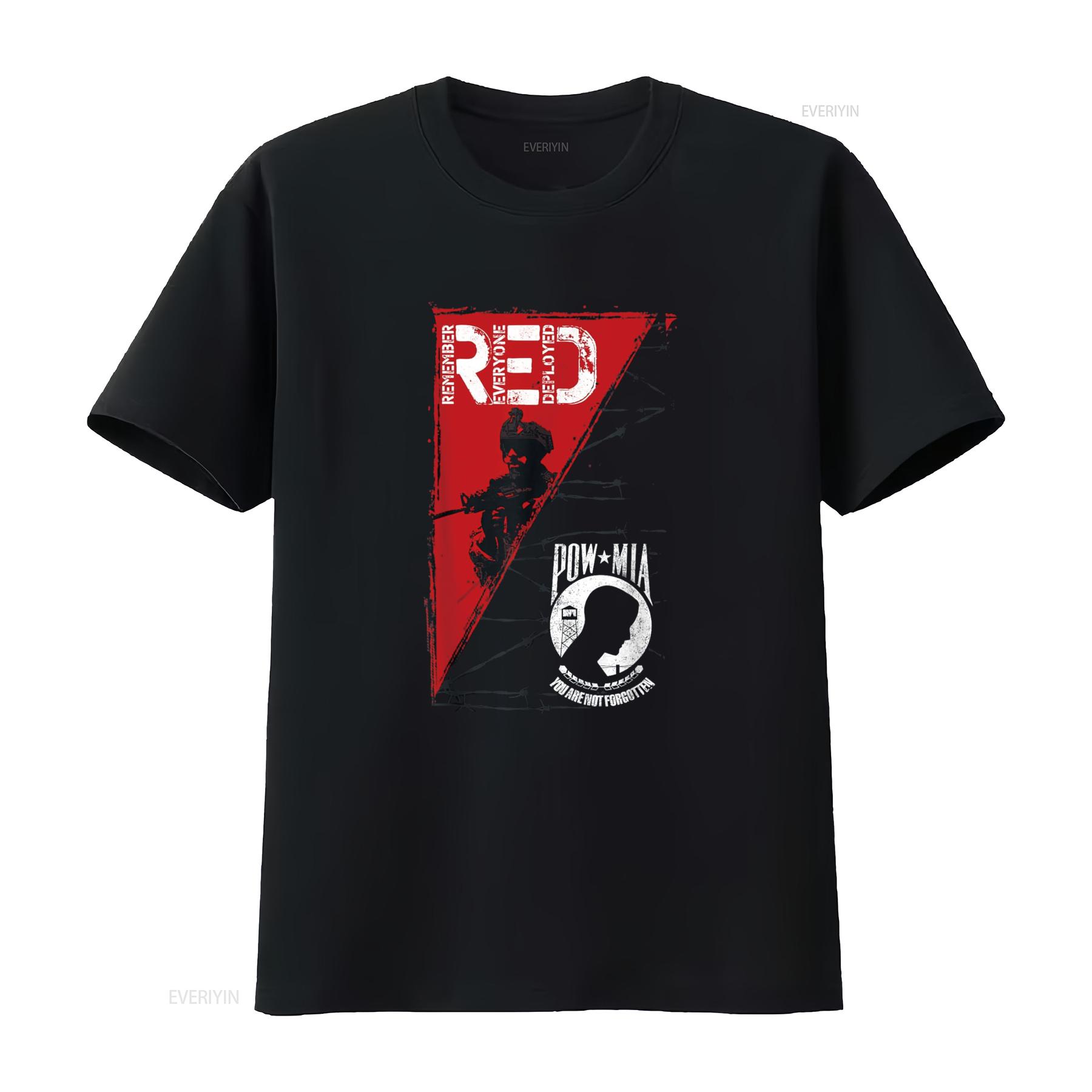 

Remember Everyone Deployed T Shirt vintage Washed Soft Breathable Casual Slightly homme Unisex Comfortable graphic fashion 4XL