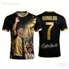 3D Print T-Shirt for Kids' Clothing  Quick-Drying and Breathable Outdoor Summer Street Sports Football Short Shirt