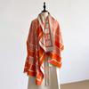 Eleganter Floral Jacquard Schal Imitation Kaschmir Weich Warm Vielseitiger Schal Kälteschutz Winddicht Decke Schal Für Herbst Winter