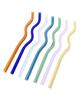 High Borosilicate Glass Straws Reusable Drinking Glass Straws Eco-Friendly Straw for Smoothie Milkshakes Drinks Bar Accessoroy