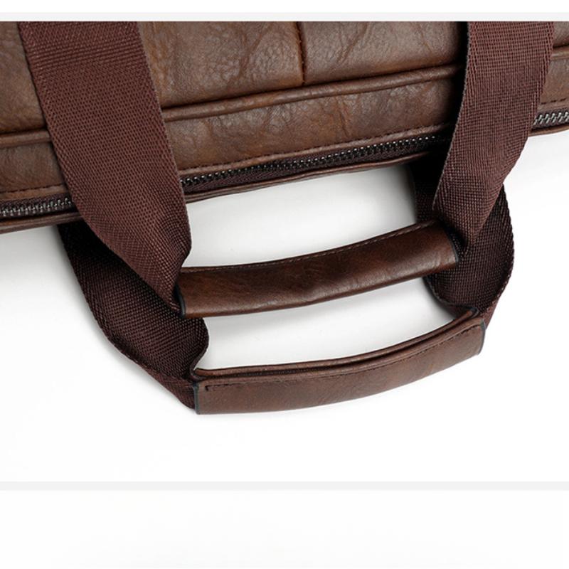 Men's New Business Laptop Bag Fashion Men's One-shoulder Messenger Briefcase Large-capacity Retro Shoulder Bag