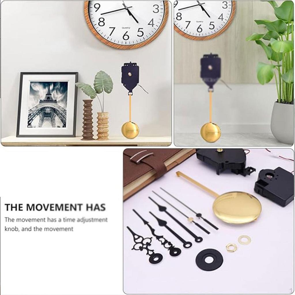 Pendulum Clock Movement DIY Kit Professional High Performance Easy Installation Accessory