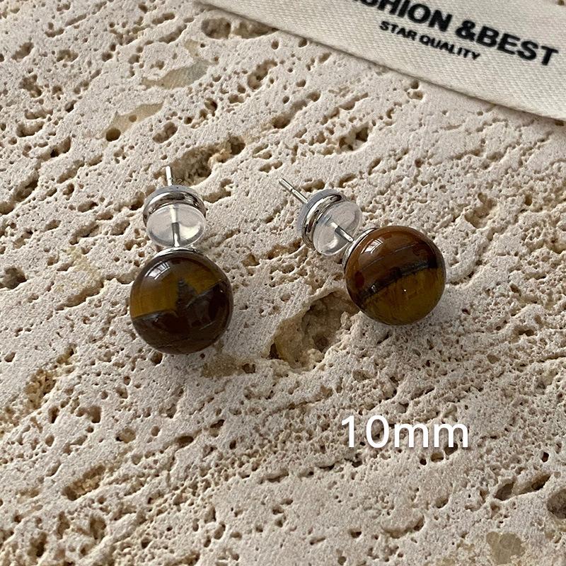 Geometriske ovale øredobber med stift, vridd kantdesign, premium følelse øredobber, middelalderske vintage franske retro øredobber