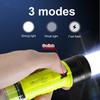High Power Diving Flashlight 18650 Underwater Lantern Rechargeable Lamp IPX8 Waterproof Professional Dive Torch With Wrist Strap