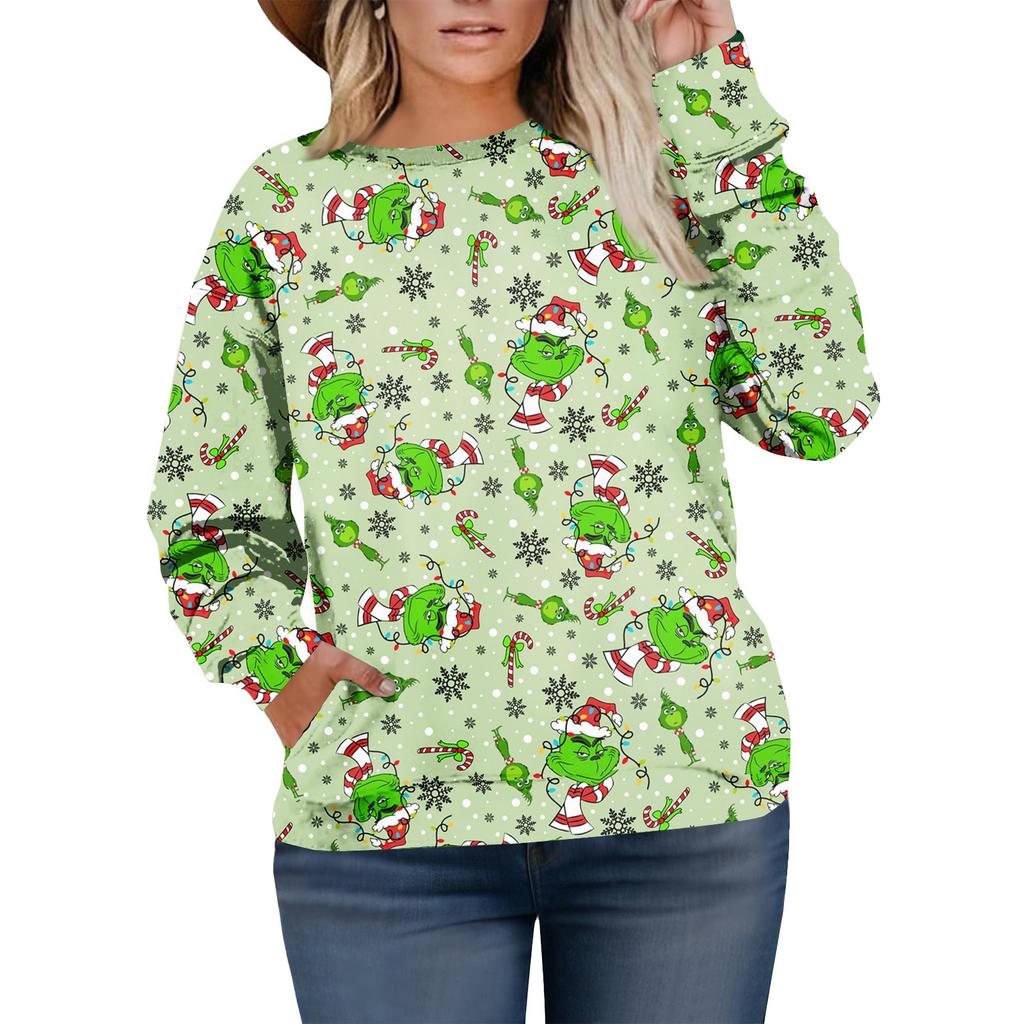 Christmas Sweatshirts For Women Sweater Cute Shirt Fall Pullover Top