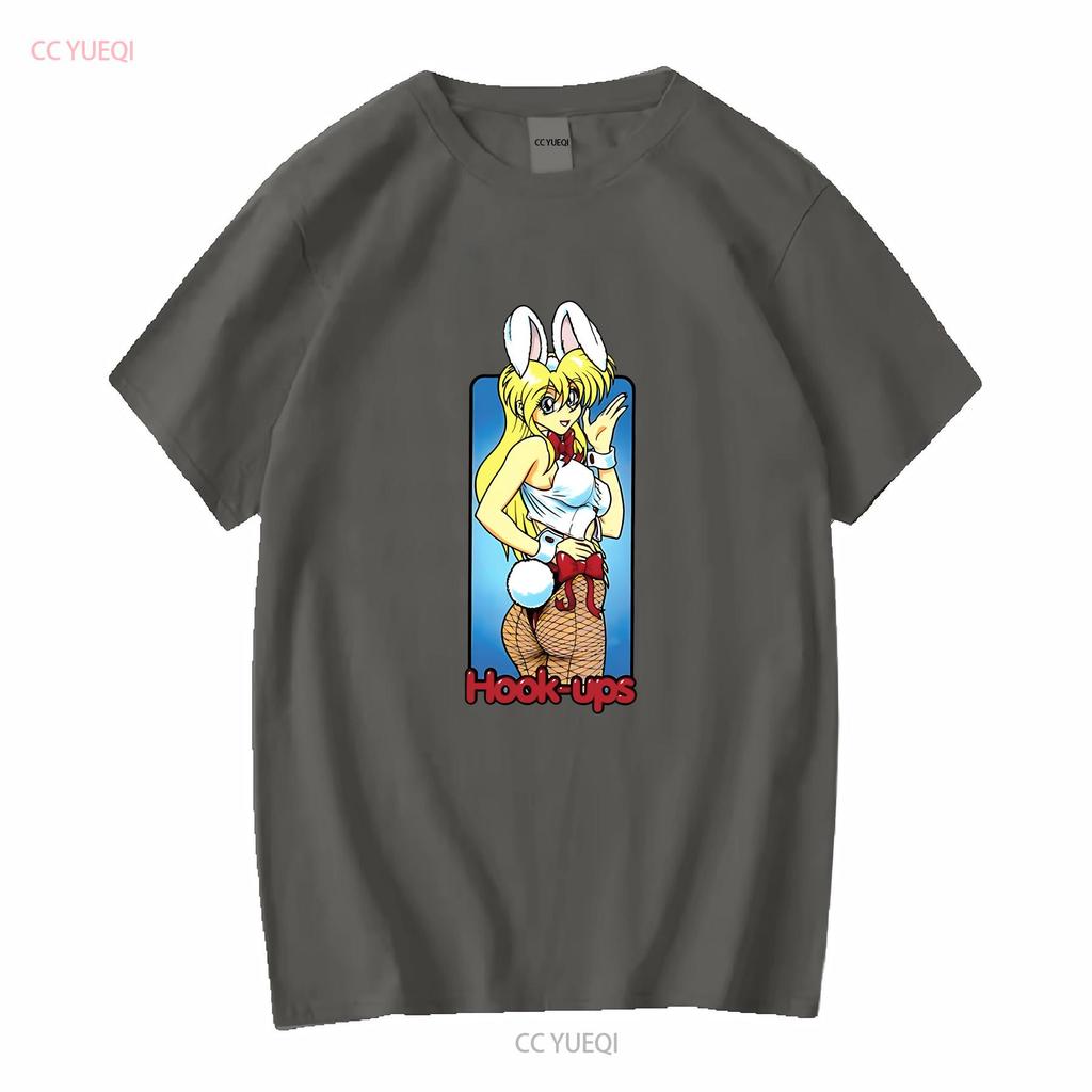 Hookups Skateboard Sexy Häschen-Mädchen T-Shirt S 4XL lange oder kurze Ärmel Vintage gewaschen Vielseitig Mode Leicht lässig Mann