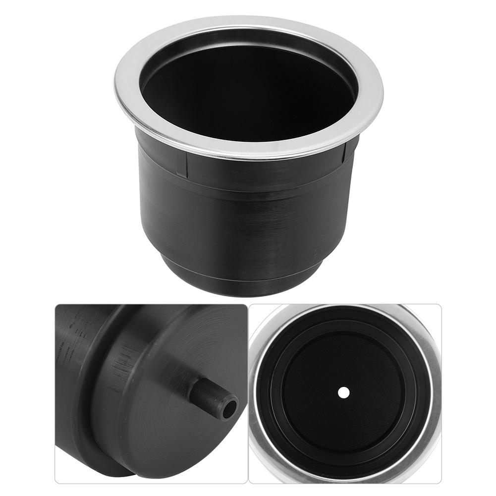 Plastic Stainless Steel Drink Cup Holder Bracket for Yachts MotorhomesBlack