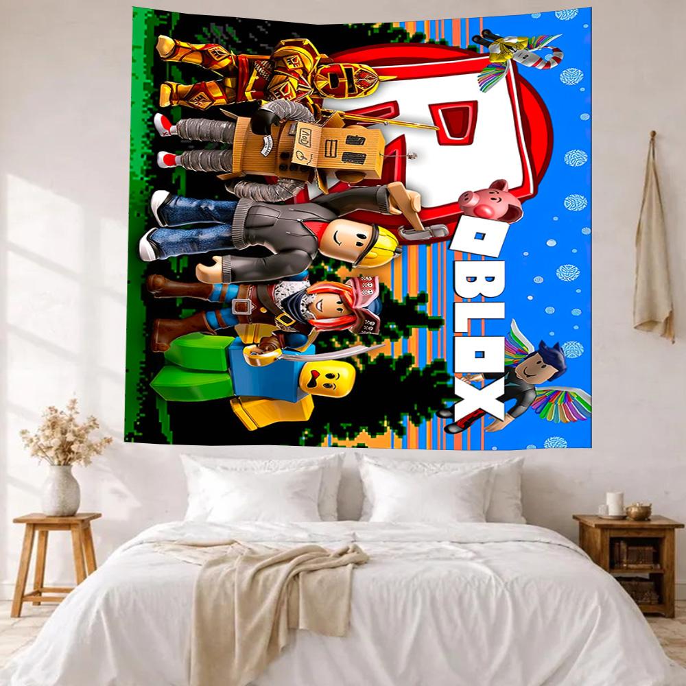 Roblox Theme Wall Decor Tapestry Art For Pet Memorial Birthdaywedding Party Backdrop Family Gift
